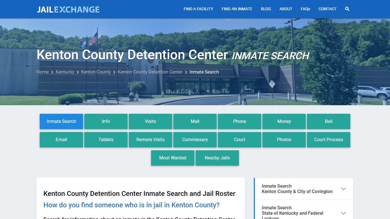 Kenton County Detention Center Inmate Search - Jail Exchange